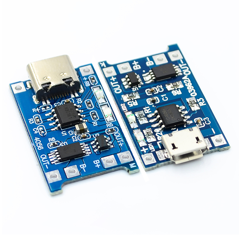 10 ชิ้น/tp4056|18650 แบตเตอรี่ลิเธียม 3.7v 3.6V 4.2V แบตเตอรี่ลิเธียมชาร์จ 1A Overrush Overdischarge Protection