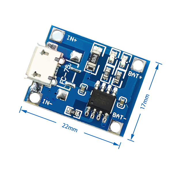 10 ชิ้น/tp4056|18650 แบตเตอรี่ลิเธียม 3.7v 3.6V 4.2V แบตเตอรี่ลิเธียมชาร์จ 1A Overrush Overdischarge Protection