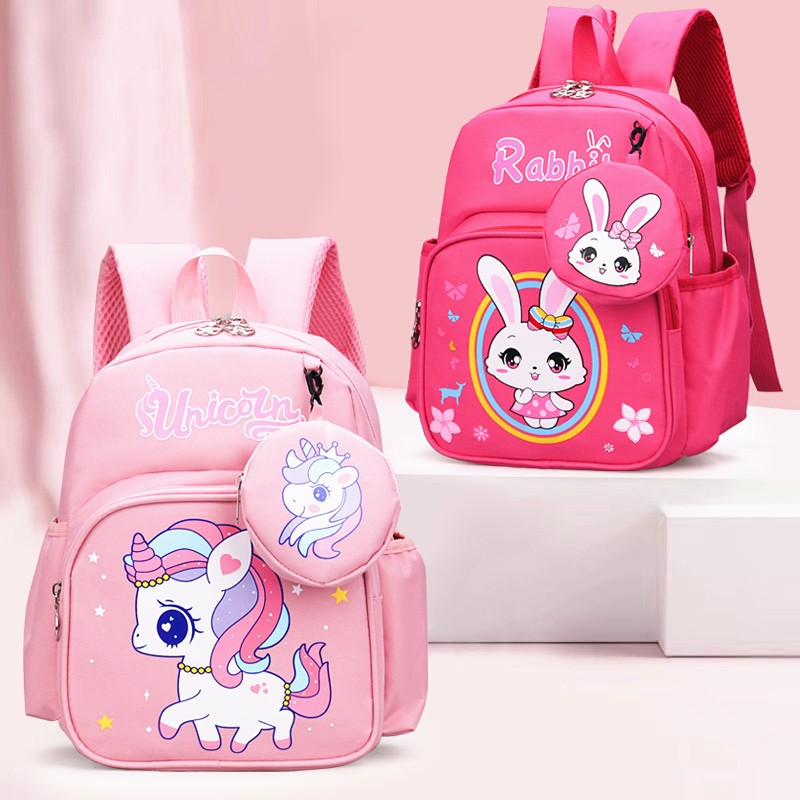 กระเป๋าเป้สะพายหลัง สำหรับเด็ก ลาย นักบินอวากาศ / unicorn / กระต่าย