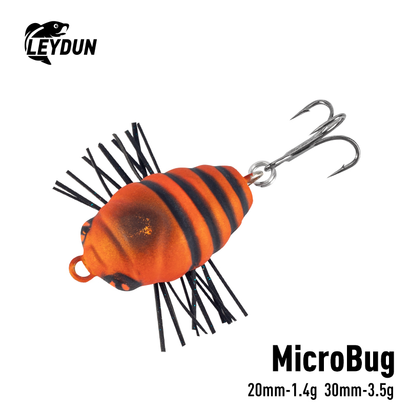 Leydun เหยื่อตกปลา 1.4g 20 มม.3.5g 30 มม.ด้วงลอย Hard เหยื่อ Micro Swimbait แมลง Lure