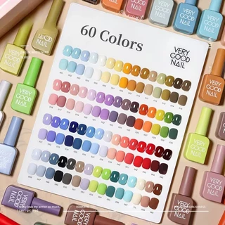 พร้อมส่ง สีเจล VERY GOOD NAIL 60สี 1ชาตแถมท็อปกับเบสและชาตสี ทาเล็บ (ขนาด15ml)