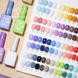 พร้อมส่ง สีเจล VERY GOOD NAIL 60สี 1ชาตแถมท็อปกับเบสและชาตสี ทาเล็บ (ขนาด15ml)