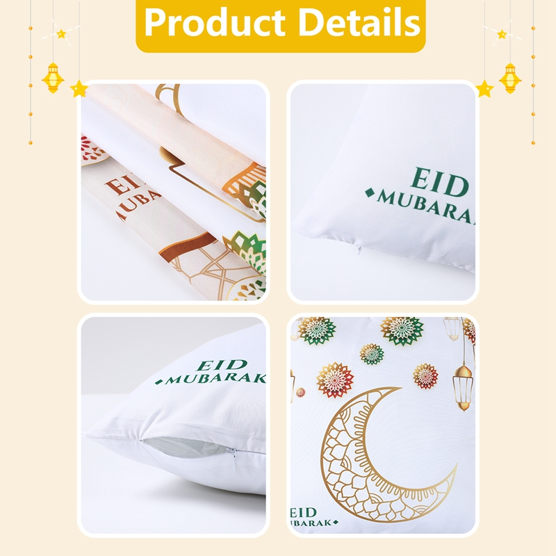45*45 ซม.รอมฎอน Kareem Moon เบาะรอมฎอนตกแต่งสําหรับ Home EID MUBARAK หมอน Hari Raya ตกแต่ง 2025 ตกแต่งบ้านอิสลามมุสลิม Partyneeds Party Supplies - รูปที่ 7