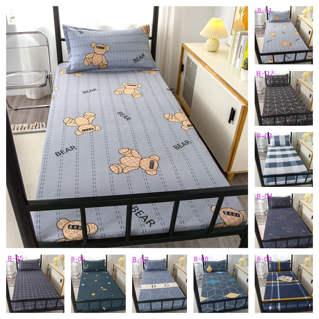 ผ้าปูที่นอน ชุดผ้าปูที่นอน 3ฟุต 3.5ฟุต 5ฟุต 6ฟุต สูง10นิ้ว (เฉพาะผ้าปู Only Bedsheet)360 เต็มรูปแบบล้อมรอบด้วยเตียงแททามิโซนแน่น