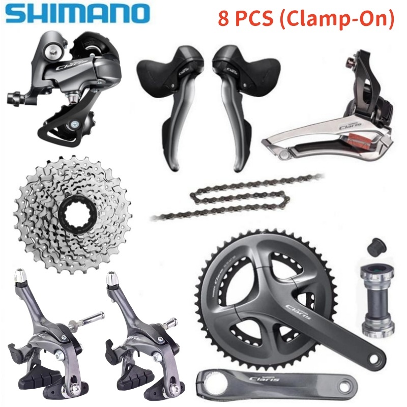 Shimano Claris R2000 Groupset 28 ความเร็ว 16S แผนที่จักรยานจักรยาน Groupsets ST-R2000 STI Lever RD-R