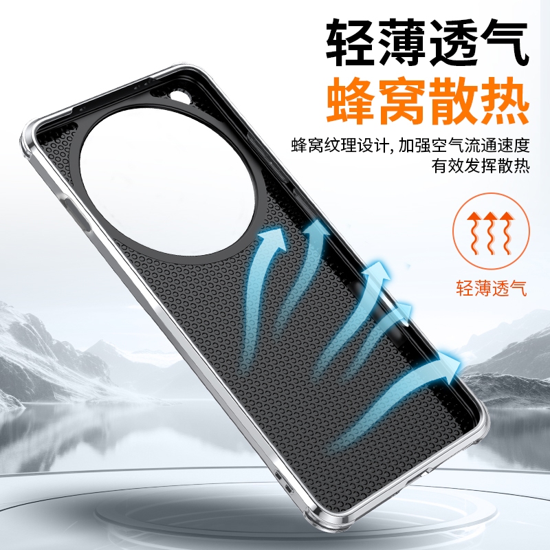 Invisible Tempered Glass Lens Holder Shell Cover For OPPO Find X8 X8Pro Hard PU Leather Case - รูปที่ 3