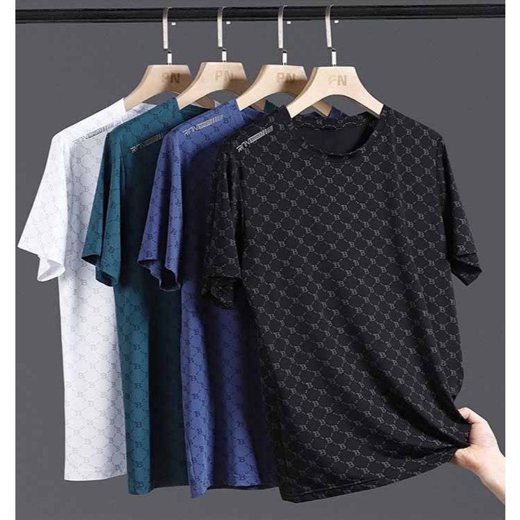MANMAN เสื้อยืดกีฬาผู้ชาย แบบบาง แห้งเร็วระบายอากาศ แขนสั้นคู่รัก คอกลมแขนสั้น