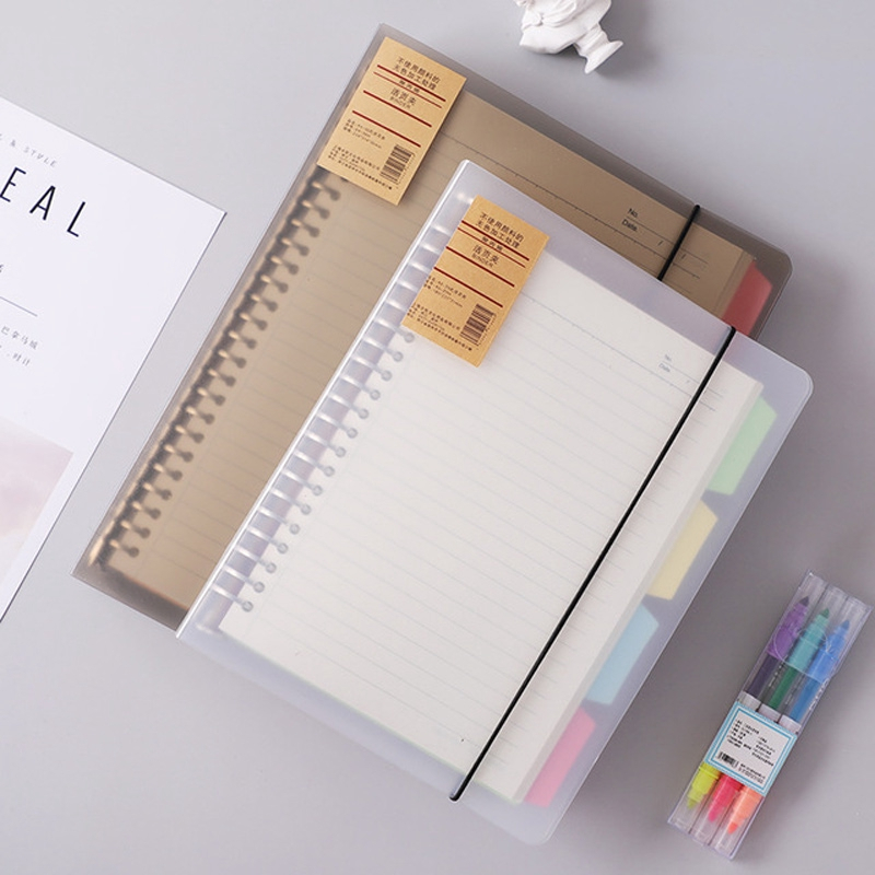 A5 สมุดโน๊ตไดอารี่ปกพีวีซีลายใบไม้ 60 แผ่น