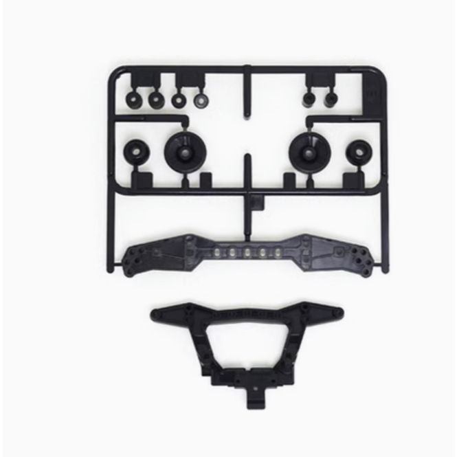 Project D Mini 4wd คาร์บอนเสริมด้านหลัง Double Roller Stay 3 Acttachment Point สําหรับ S1 TZ SXX FM 