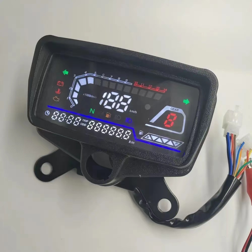 สําหรับ TMX125 Honda CG125 Rusi Tc 125 Tc 150 Skygo 125 รถจักรยานยนต์ LED Digital Meter Assy Speedometer เครื่องวัดระยะทาง