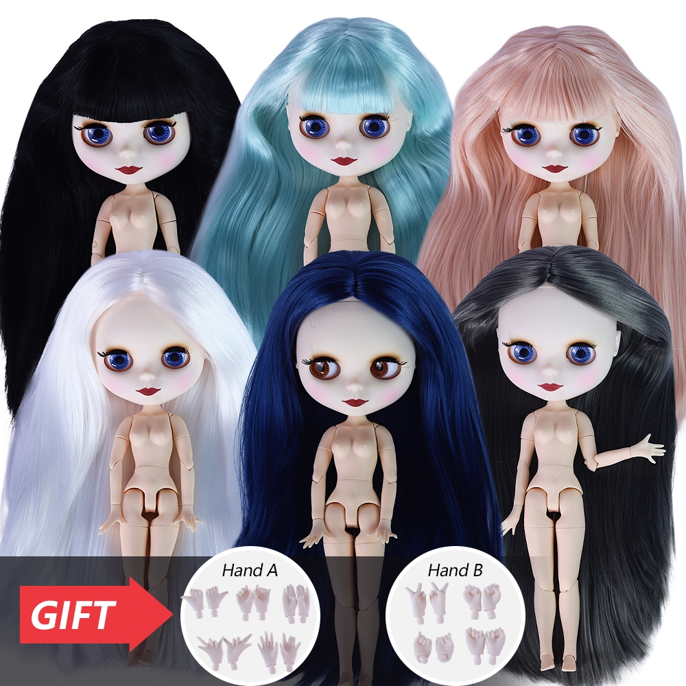 Dbs Blythe ตุ๊กตานู้ด ผิวขาว หน้าด้าน ผมยาว
