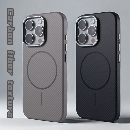 【Ultra-fine circles/Carbon fiber texture/Matte Pc hard case/Gray】เคส compatible for iphone 14 15 16 pro max case
