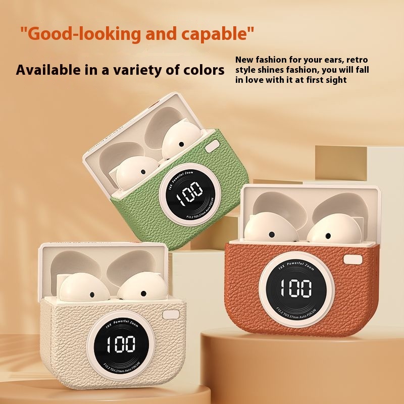 Tzuzl TWS หูฟังบลูทูธไร้สายที่แท้จริงหูฟังชนิดใส่ในหู ENC หูฟังตัดเสียงรบกวนพร้อมหูฟังบลูทูธหน้าจอ LED ควบคุมแบบสัมผัส