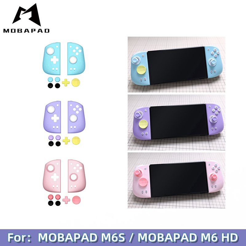 Mobapad M6S Controller เปลี่ยนเชลล์เข้ากันได้กับ MOBAPAD M6 HD สีดํารุ่นGamepadเปลี่ยนกรณีซ้ายขวาเกม