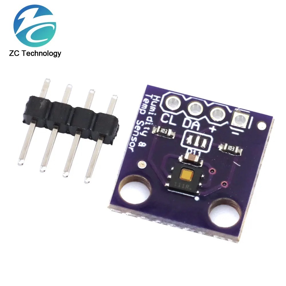 โมดูล HDC1080 พลังงานต่ํา, GY-213V-HDC1080 เซ็นเซอร์ความชื้นดิจิตอลความแม่นยําสูงพร้อมเซ็นเซอร์อุณหภ
