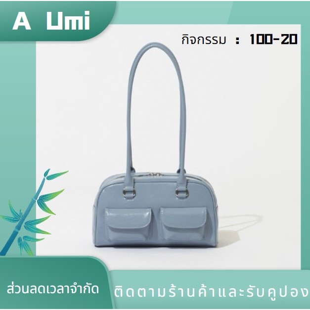 ใหม่โบว์ลิ่งกระเป๋ากันน้ํา สิริ กระเป๋ารักแร้กระเป๋าย้อนยุคความจุขนาดใหญ่กระเป๋าขนาดเล็ก