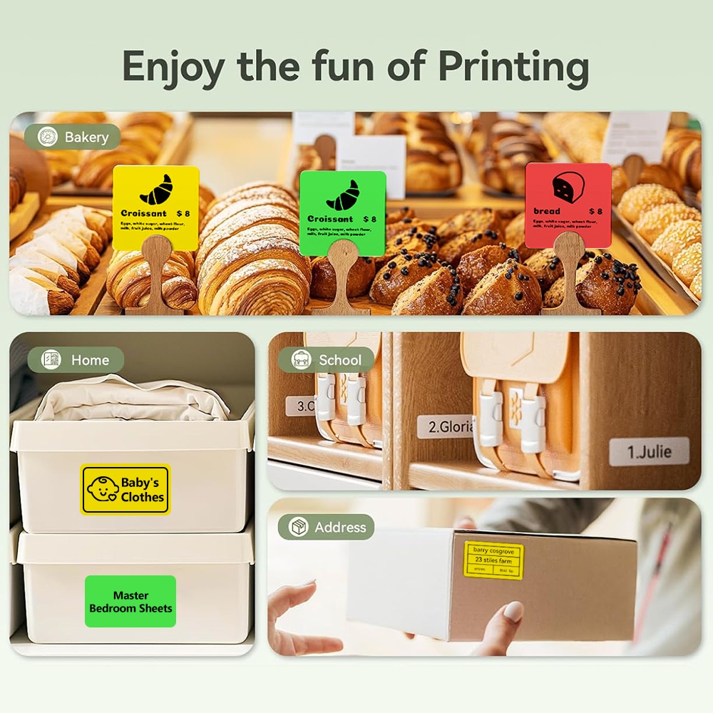 NIIMBOT B21/B1/B3S ฉลากกระดาษความร้อนสีสัน ฉลากบาร์โค้ด ฉลากราคา ฉลากวันที่ ฉลากเอกสารสำนักงาน - รูปที่ 7