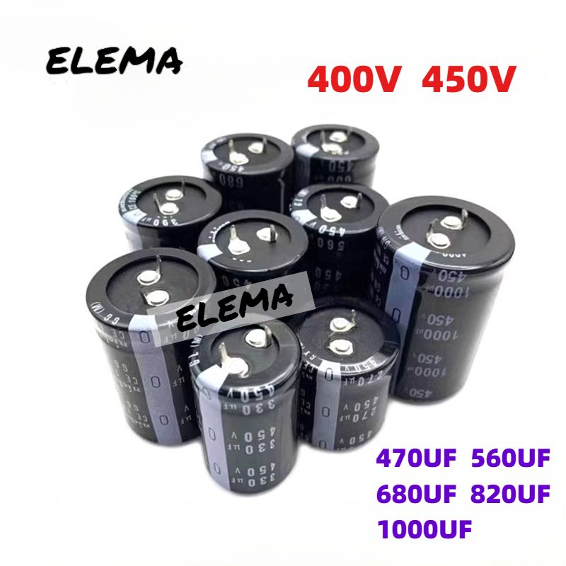 Original 400V 450V ตัวเก็บประจุ 470UF 560UF 680UF 820UF 1000UF สําหรับเครื่องเชื่อม Electrolytic Cap