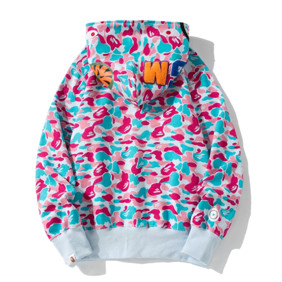 ใหม่ BAPEe เสื้อแจ็กเก็ตลําลอง มีฮู้ด ลายพราง สําหรับผู้ชาย ผู้หญิง 0511 - รูปที่ 4