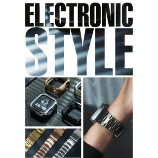 โลหะเต็มรูปแบบสายสแตนเลสสําหรับ Redmi Watch 5 Lite Watchband Casio G-SHOCK สไตล์โลหะสําหรับ Redmi Watch 4 เคสป้องกัน 2 in 1 อัพเกรดปรับเปลี่ยนเคสแข็ง + ฟิล์มกระจก