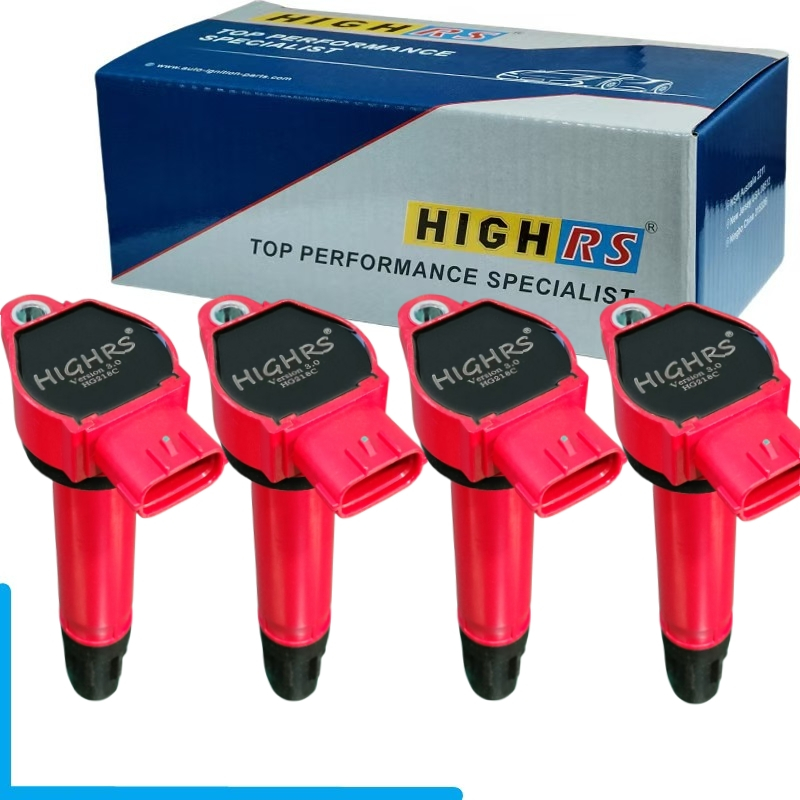 4PCS Mitsubishi Lancer คอยล์จุดระเบิด Outlander Rvr ASX 2.0 4B11 1832A016 UF589 C1694 FK0320 ธรรมชาต