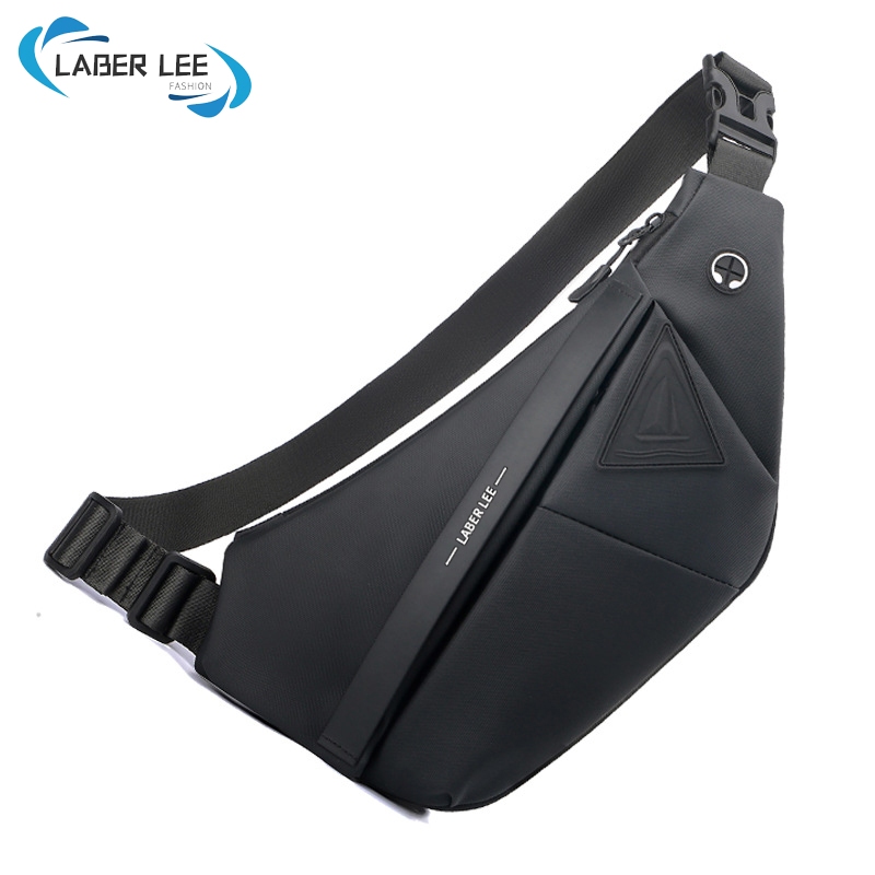 Laber LEE Mens Messenger Bag Sling Chest Bag Waterproof Trendy Cool Messenger Shoulder Bag