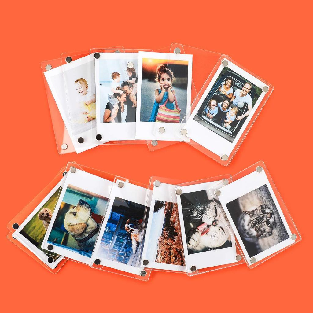 6x9 ซม.กรอบรูปแม่เหล็กอะคริลิคแม่เหล็กติดตู้เย็นที่วางรูปภาพกรอบรูป