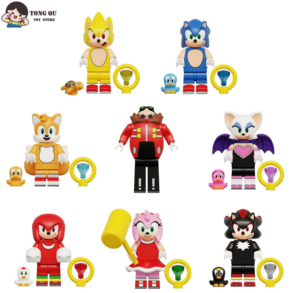 เกม Minifigures ตุ๊กตา Super Sonic ของขวัญวันเกิดของเล่น