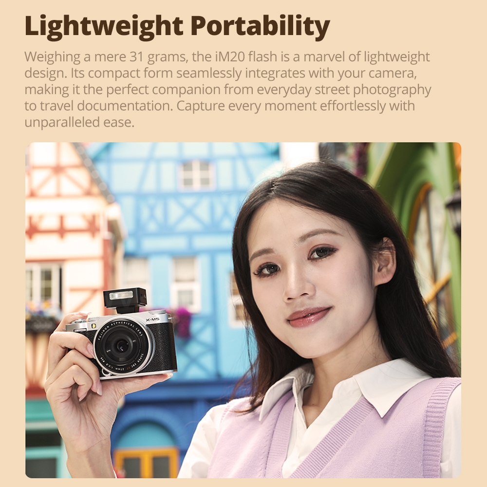 Godox IM20/IM22 IFlash Camera Flash Li-ion Battery Type-c Port Charging