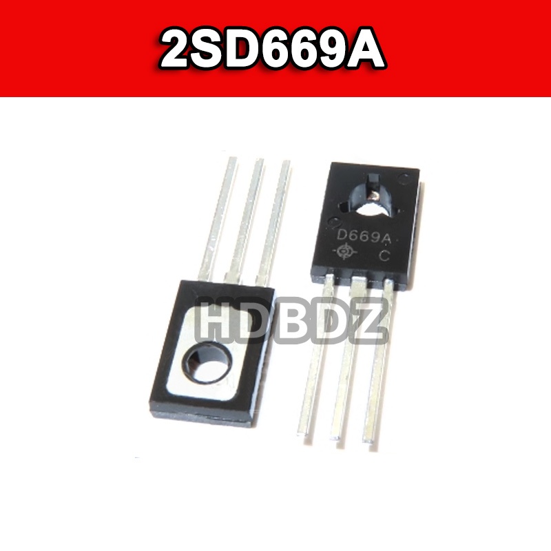 10~50PCS 2SD669A TO-126 D669A 160V 1.5A Triode IC