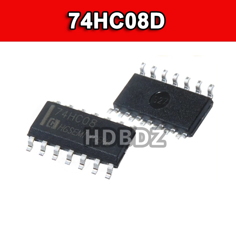 10~30PCS 74HC08D  SOP14 74HC08 ชิปลอจิก IC SMD