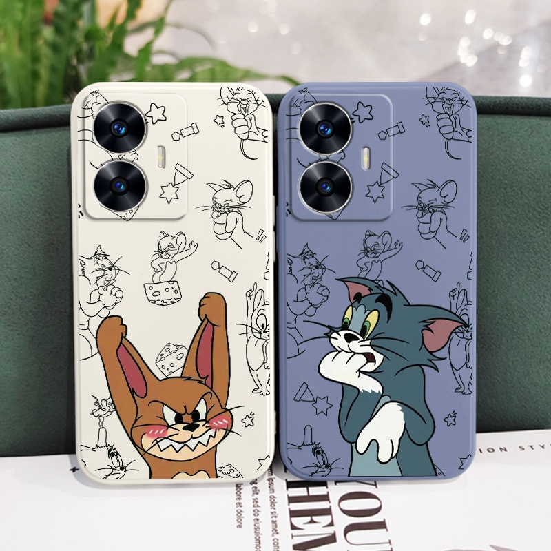 โกรธสัตว์เคสโทรศัพท์สําหรับoppo Realme C55 C35 C25 C25S C25Y C21Y C12 แฟชั่นF9 Proสบายรู้สึกปก