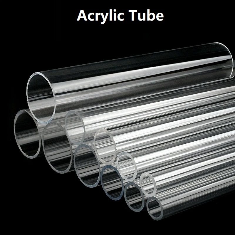 OD 5mm~100mm High Quality Transparent Acrylic Tube คุณภาพสูงหลอดอะคริลิคโปร่งใสพิพิธภัณฑ์สัตว์น้ําตู้ปลาน้ําประปาสวน ลูกแก้ว ท่อ 500/1000 มม. ยาว