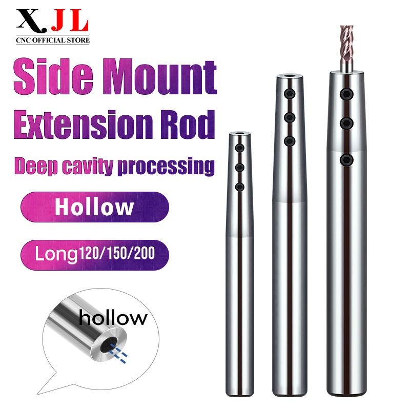 ด้านข้างคงที่ extension rod Hollow through-hole SLD6 SLD8 SLD10 ขนาดเล็กเส้นผ่านศูนย์กลางเครื่องตัดบาร์ยาว rod ความแม่นยําสูงด้านข้างคงที่ SLD extension rod