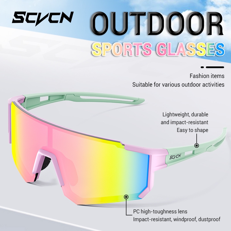 SCVCN แว่นตากันแดดกีฬาฤดูร้อนขี่จักรยานแว่นตา Street Shades UV400 จักรยานกอล์ฟสําหรับ Cool ผู้ชายผู้หญิงแฟชั่น