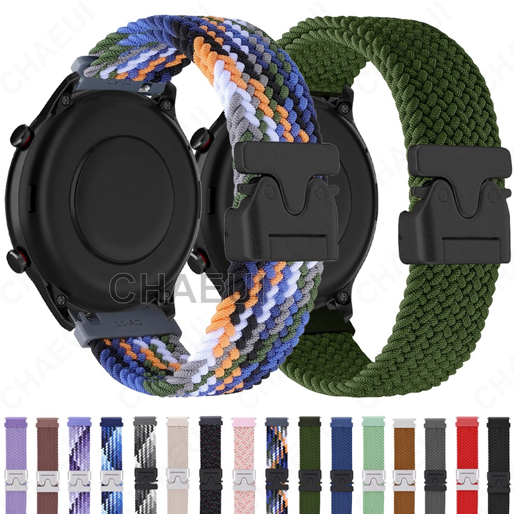 สายรัดไนลอนระบายอากาศทอสายนาฬิกาข้อมืออุปกรณ์เสริมสําหรับ Amazfit GTR 4 3 Pro 2 / Balance 2 3 Ultra / Cheetah Pro / GTR Mini / Active 2
