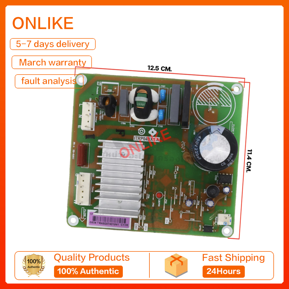 ถอดชิ้นส่วน บอร์ดตู้เย็น แผงวงจรตู้เย็น TOSHIBA โตชิบา รุ่น ERI120E13DCH Part No. 17131000003741 อะไ