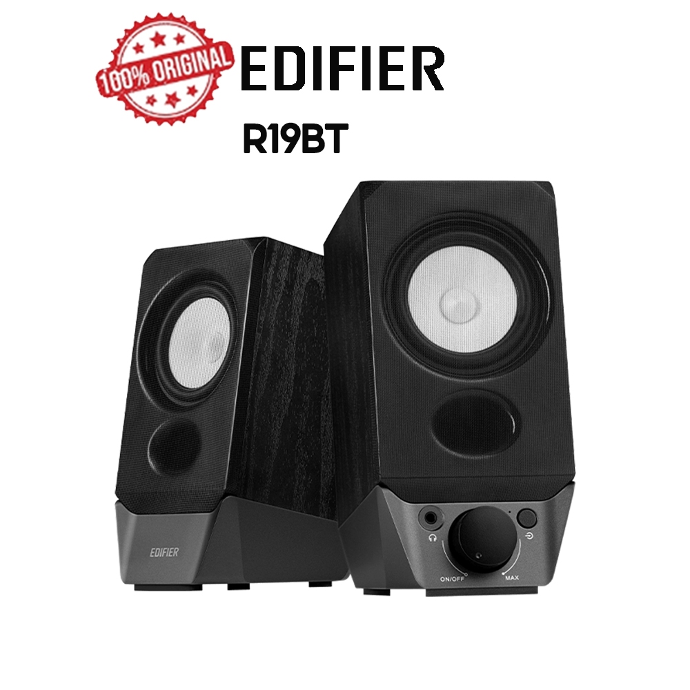 Edifier R19BT ลําโพง - ลําโพงบลูทูธ PC พร้อมตัวเลือกการเชื่อมต่อหลายแบบ ประสิทธิภาพเสียงที่โดดเด่น