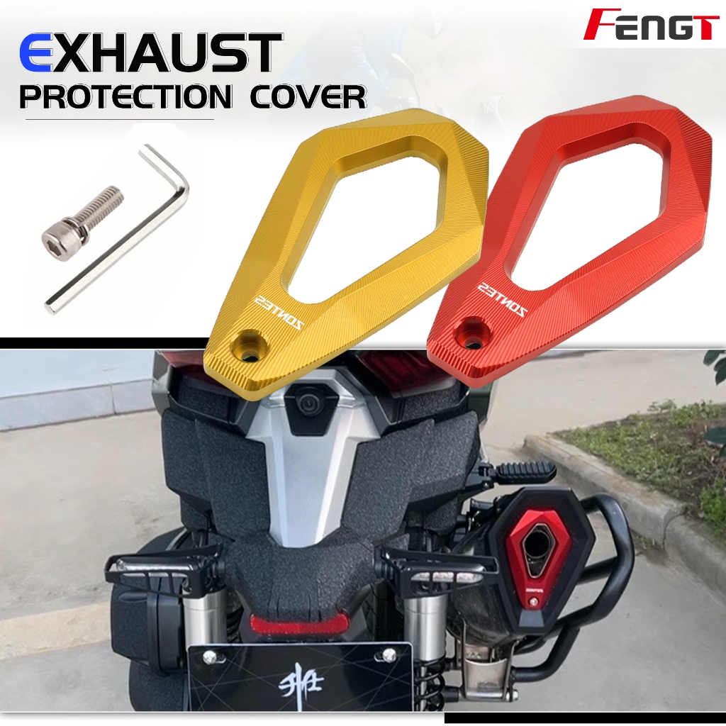 สําหรับ Zontes 368g 368m 368K 368m 368D 501g ดัดแปลงอุปกรณ์เสริมท่อไอเสียฝาครอบป้องกันท่อไอเสียท่อหา