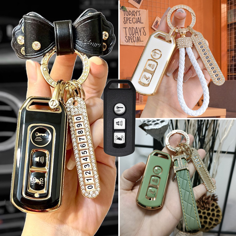 【พร้อมส่ง】เคสกุญแจรถจักรยานยนต์ TPU แบบนิ่ม สําหรับ For Honda ADV150 Adv 150 PCX150 PCX 150 PCX125 P