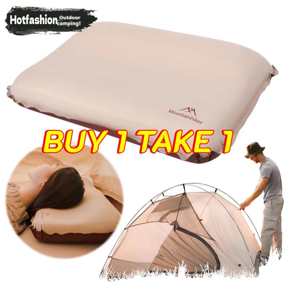 【Buy 1 Take 1】Mountainhiker หมอนเป่าลมเบามากหมอนลมรีบาวด์สูงสําหรับตั้งแคมป์ท่องเที่ยวเดินป่า