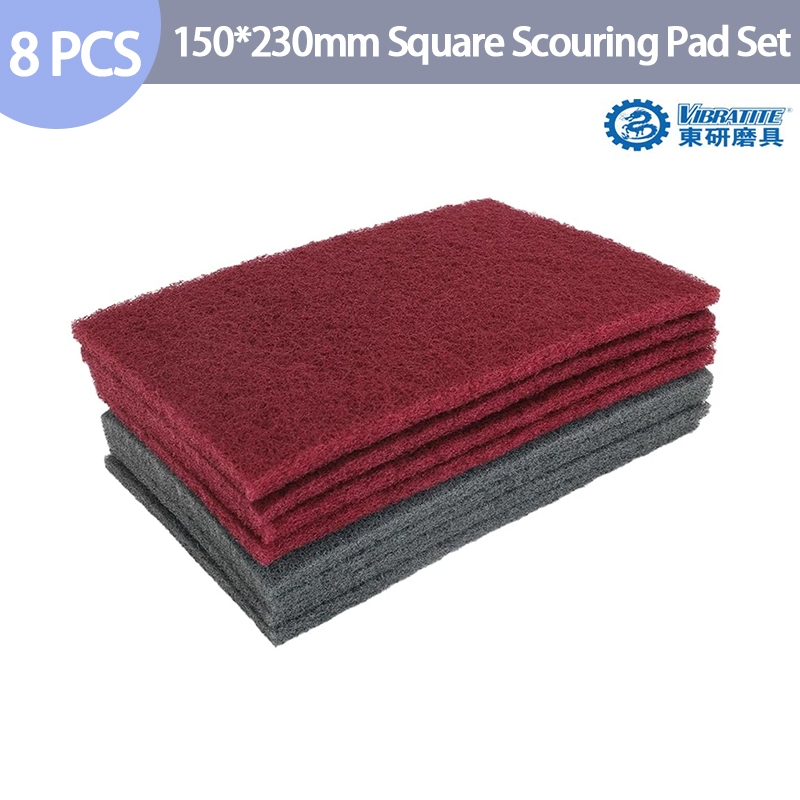 8 ชิ้น 6 นิ้ว X9 นิ้ว Scuff Pad Scouring Pad Scuffing ขัดทําความสะอาดผสมพื้นผิวสี Prep Adhesion สําหรับยานยนต์ขัด