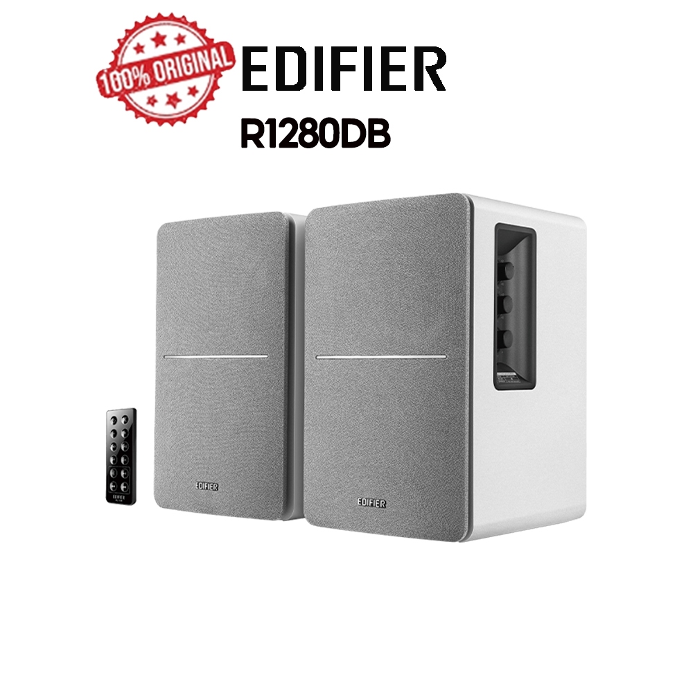 Edifier R1280DB ลําโพงชั้นวางหนังสือบลูทูธขับเคลื่อน,อินพุตแสง,จอภาพสตูดิโอไร้สาย, 42w RMS