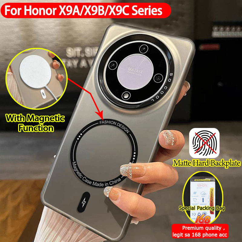 เคส Honor X9C X9D X9B X9A 5G เคส Honor X9C Smart เคสโทรศัพท์กันกระแทกแม่เหล็กไร้สายชาร์จนุ่มเคลือบซิลิโคนขอบแข็งแผ่นหลังกระเป๋าลมนิรภัยสีสันสดใส