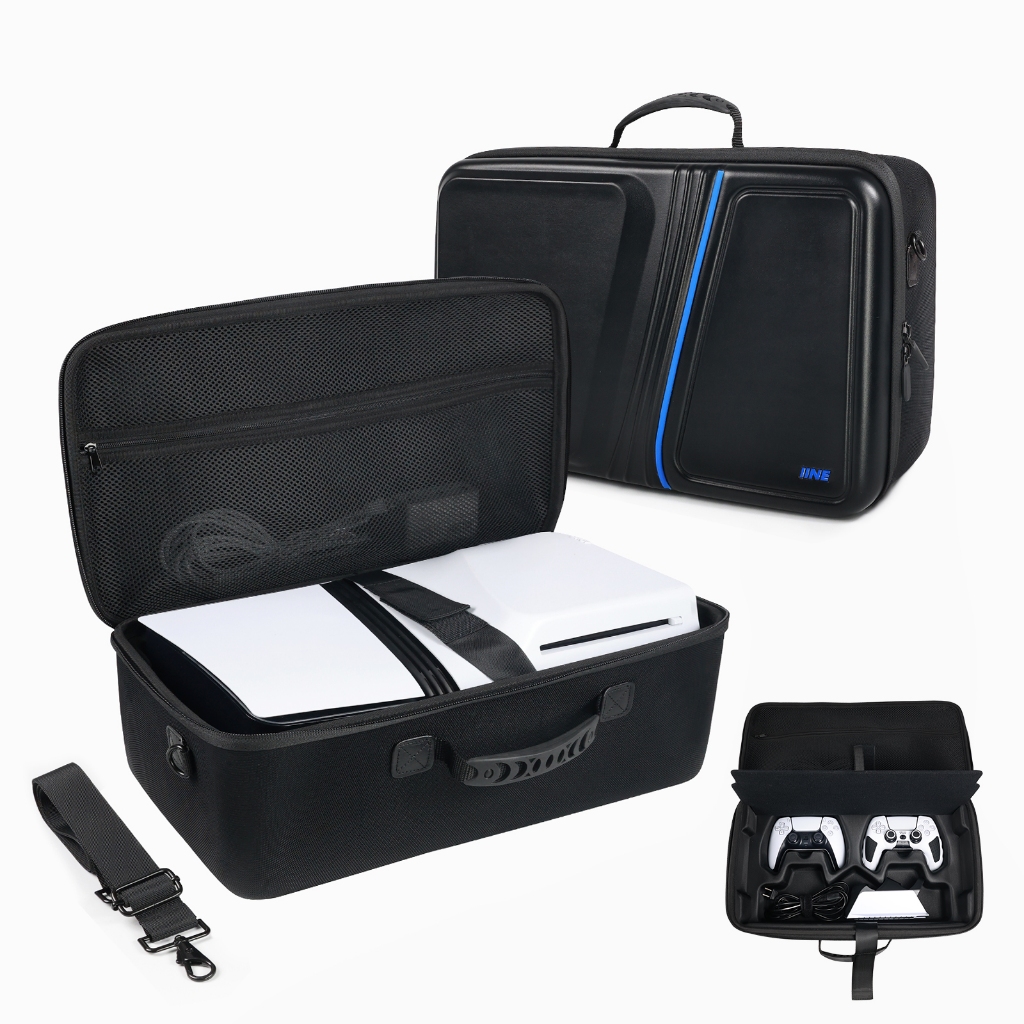 Iine CARRYING STAGE BAG สําหรับ PS5 PRO / กันน้ําและกันฝุ่นและการป้องกันเต็มรูปแบบและความจุขนาดใหญ่และใช้งานได้จริงและสะดวก