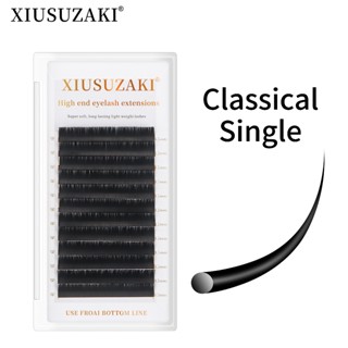 Xiusuzaki คลาสสิกต่อขนตา Matte Black Professional Volume ส่ว…