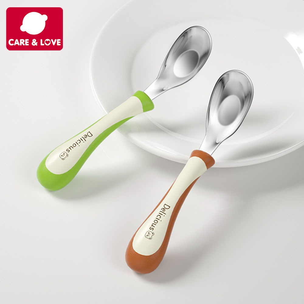 เด็กช้อนช้อนเด็ก316ช้อนสแตนเลสแท่งช้อน316สแตนเลสบนโต๊ะอาหารสําหรับเด็ก