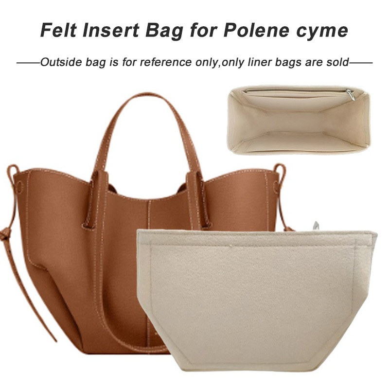 สําหรับ Cyme กระเป๋า Liner กระเป๋าเก็บเครื่องสําอาง Felt กระเป๋าใส่กระเป๋าสําหรับ Polene-Cyme กระเป๋าจัดเก็บและองค์กร Anti-การเสียรูปกระเป๋าสนับสนุน