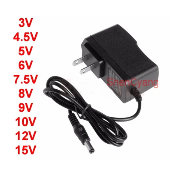 Ac 100V-240V Power adapter DC 3V 4.5V 5V 6V 7.5V 8V 9V 10V 12V 15V 0.5A 500mA 1A 2A 1000mA Universal