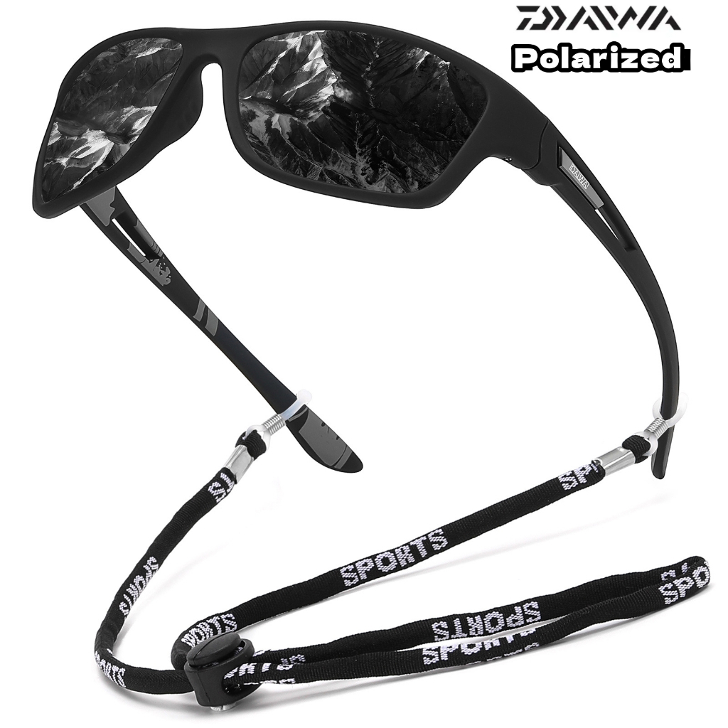 (DAIWA) แว่นตาตกปลาโพลาไรซ์ แว่นตาปั่นจักรยานพร้อมเชือกเส้นเล็ก